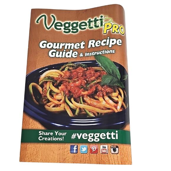 Veggetti Pro Spiral Table Top Vegetable Cutter Pasta Salad Coleslaw 3 SS Blades - Picture 9 of 13